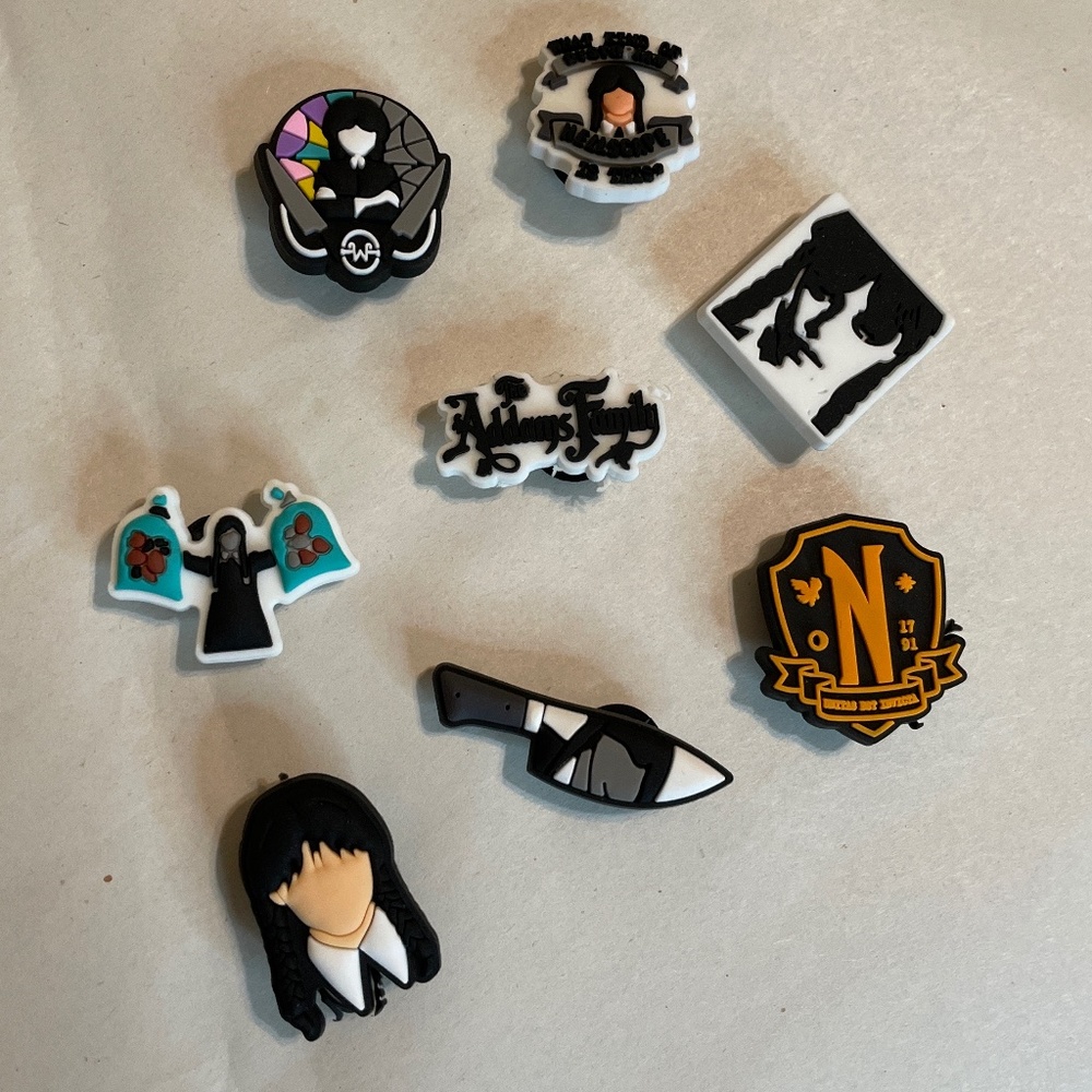 Wednesday Addams Family Shoe Charms